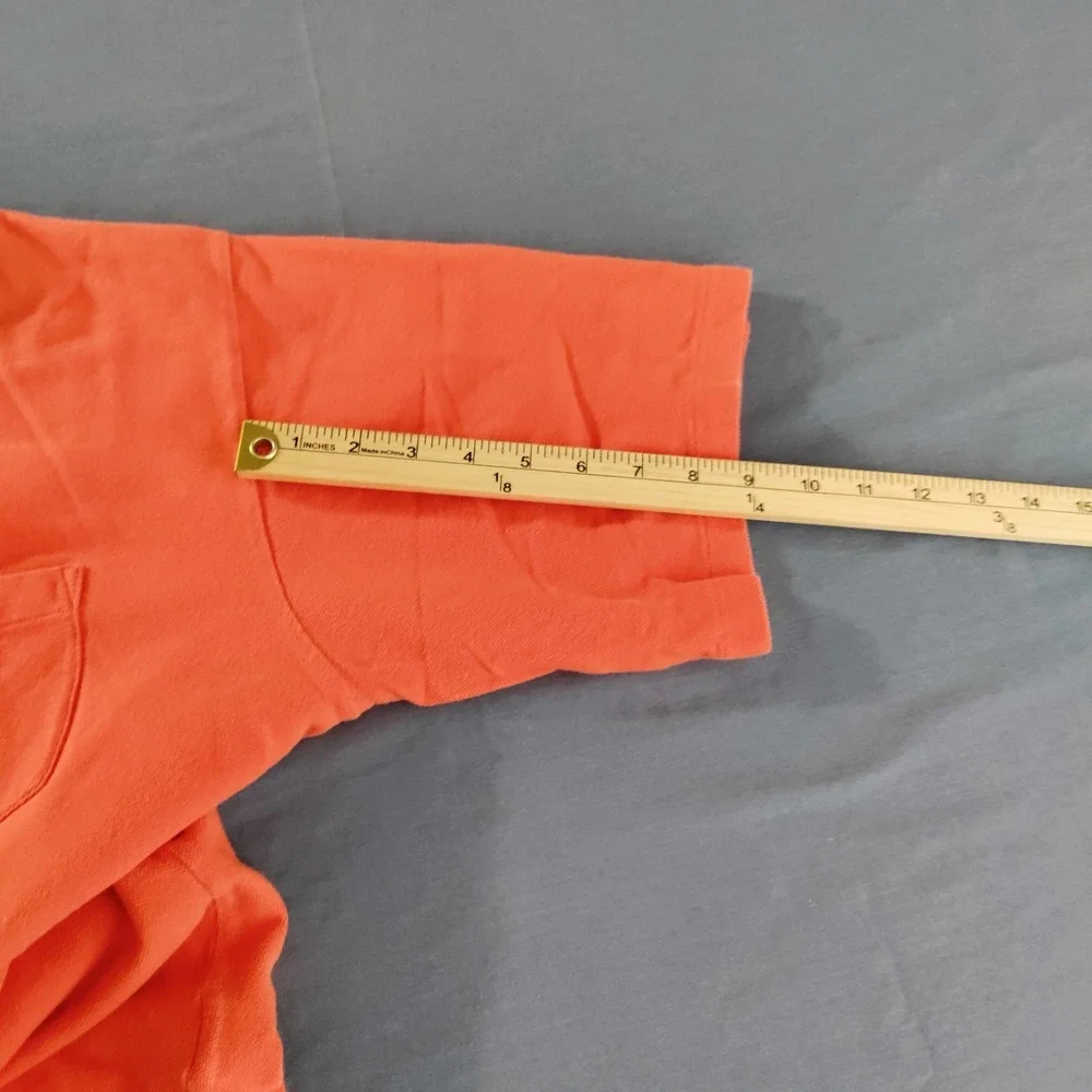 Polo Ralph Lauren Orange/*Navy Trim XL Golf Athletic‎ Beach Travel Stretch Shirt